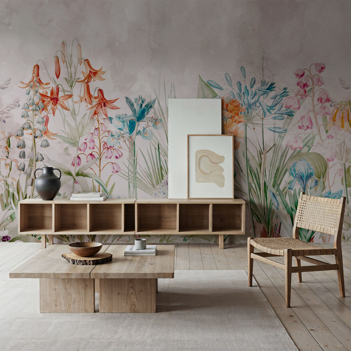Field of Dreams Orange Mural Wallpaper - room preview 05