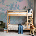 Meadow Memories, Washed Periwinkle Mural Wallpaper - room preview 05
