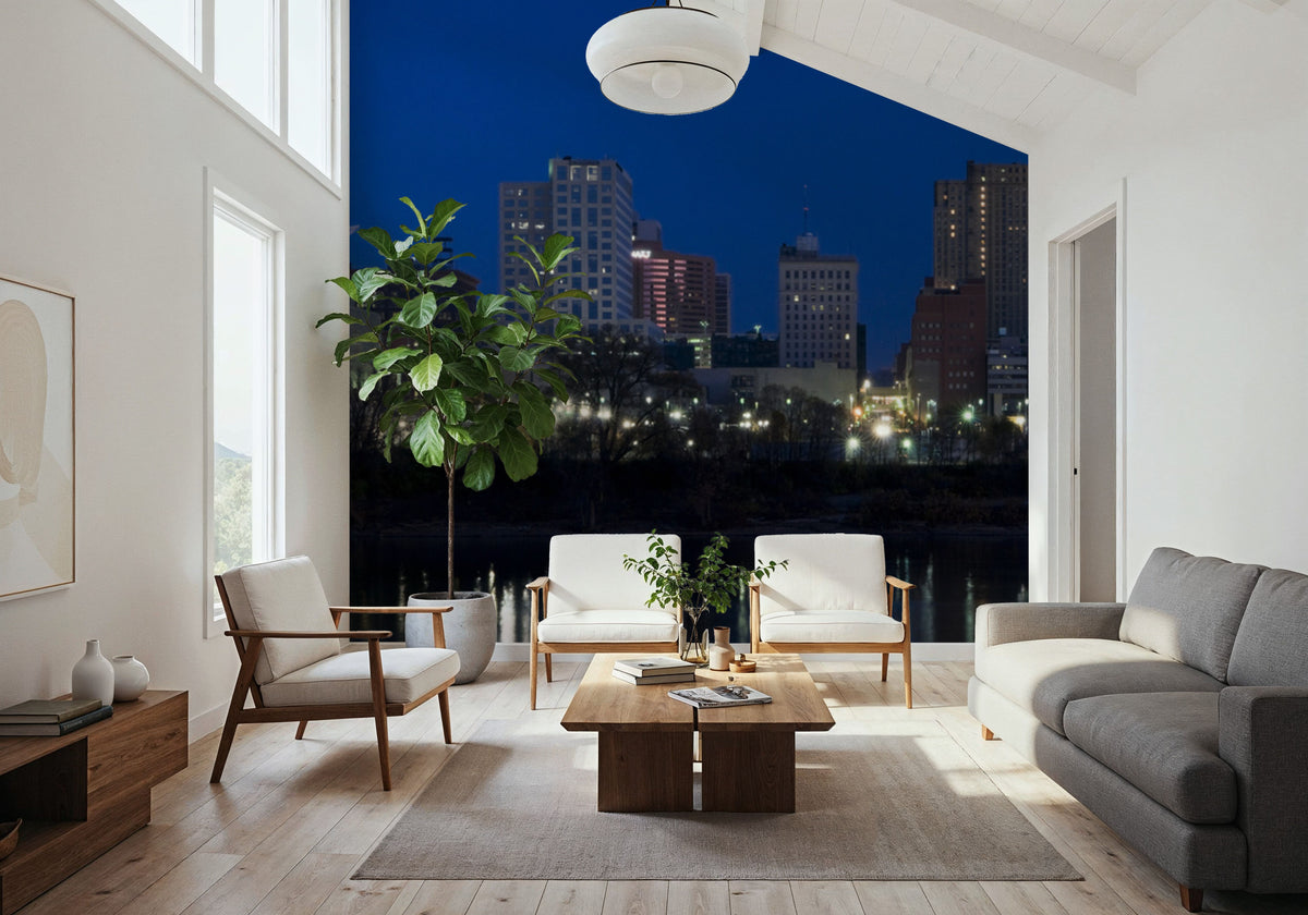 Luminous Skyline Mural Wallpaper - room preview 05