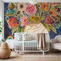 Surprise Florals II Mural Wallpaper - room preview 05