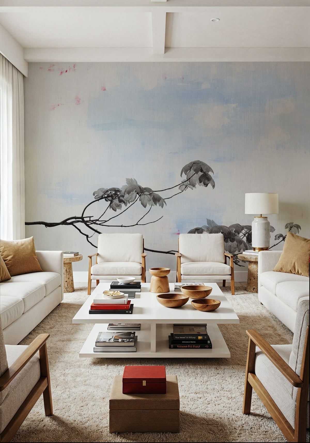 Spring Leaves Mural Wallpaper - room preview 05
