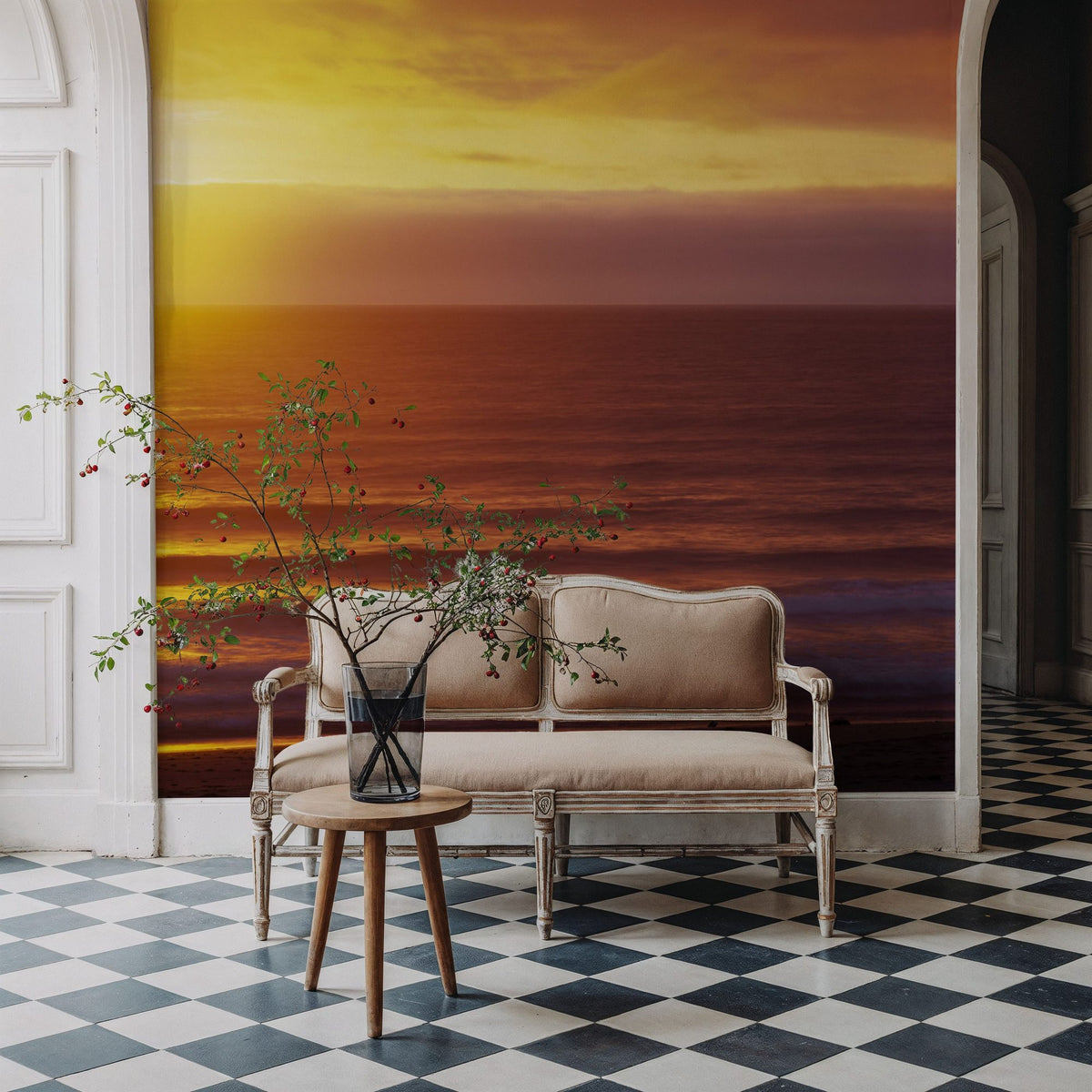 Golden Horizon Mural Wallpaper - room preview 05