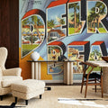 Greetings From Delray Beach Mural Wallpaper - room preview 05