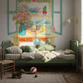 Flea Market Flowers IV Mural Wallpaper - room preview 05