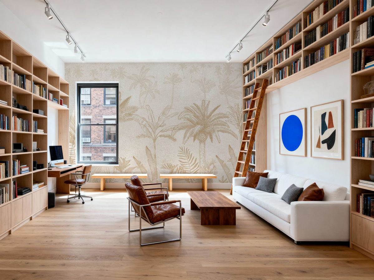 Palm Reverie Mural Wallpaper - room preview 05