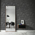 Root Wood, Gray Mural Wallpaper - room preview 05