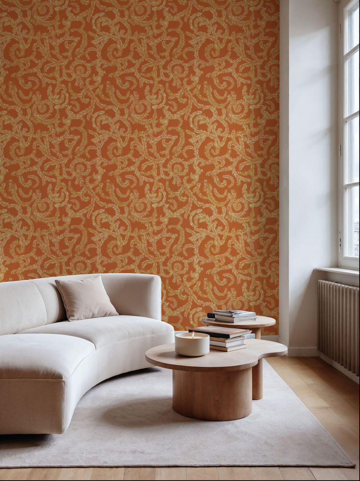 Olive Tree, Pumpkin Mural Wallpaper - room preview 05
