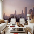 Sunset Skyline Mural Wallpaper - room preview 05