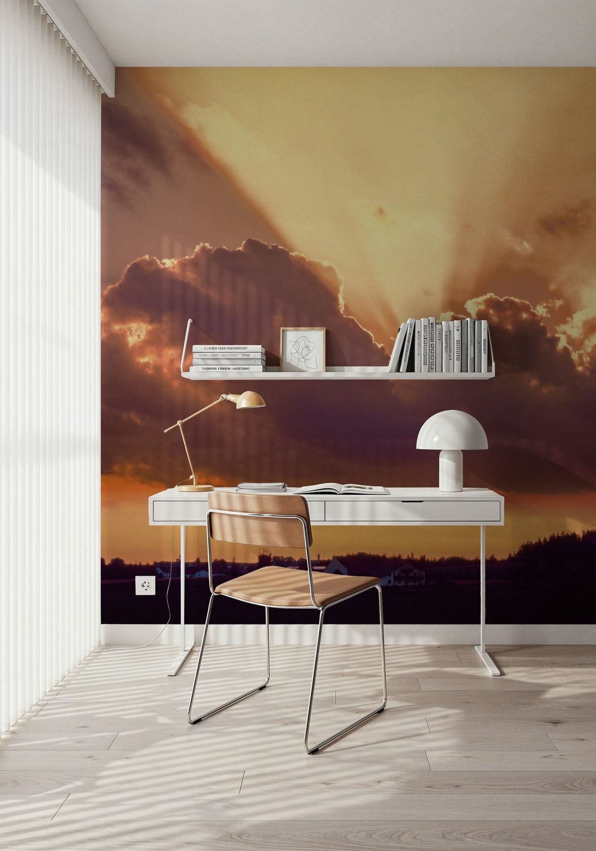 Sunset Symphony Mural Wallpaper - room preview 05