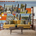 Greetings From Fall River Mural Wallpaper - room preview 05
