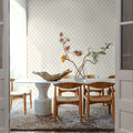 Medallion Trellis, Sunflower Mural Wallpaper - room preview 05