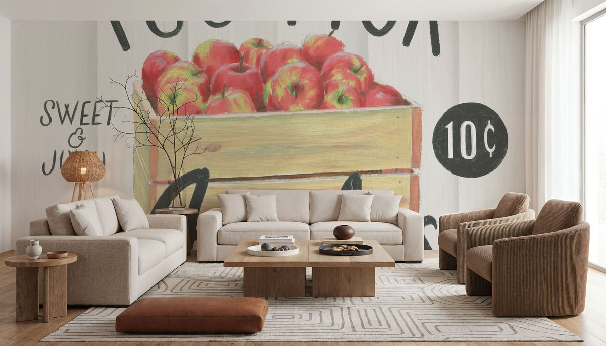 You Pick Apples Mural Wallpaper - room preview 05