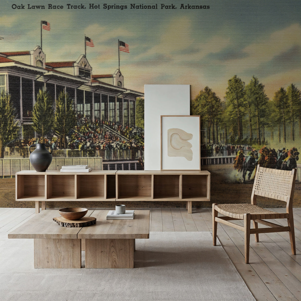 Greetings From the Race Track Mural Wallpaper - room preview 05
