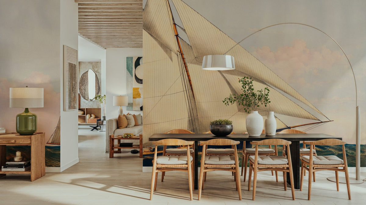 The Yacht Henrietta Mural Wallpaper - room preview 05