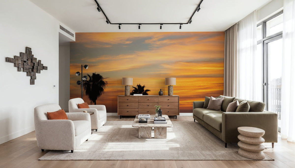 Sunset Palms III Mural Wallpaper - room preview 05