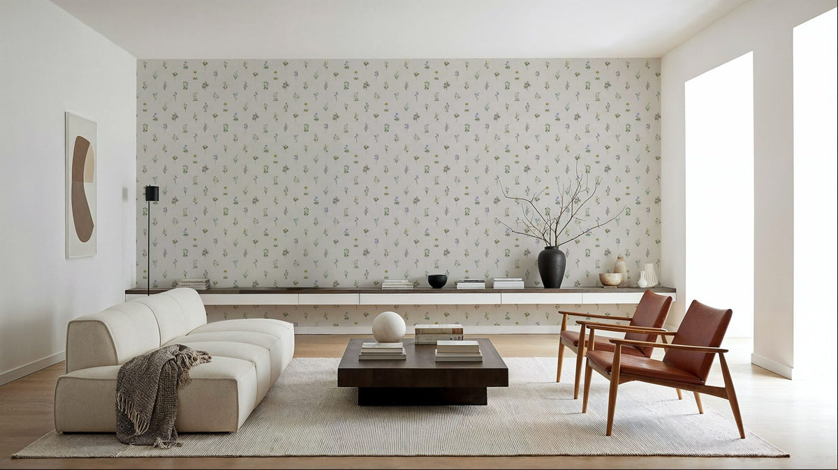 Nordic Flora, Cloud Mural Wallpaper - room preview 05
