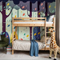 Fantasy Forest Winter Mural Wallpaper - room preview 05
