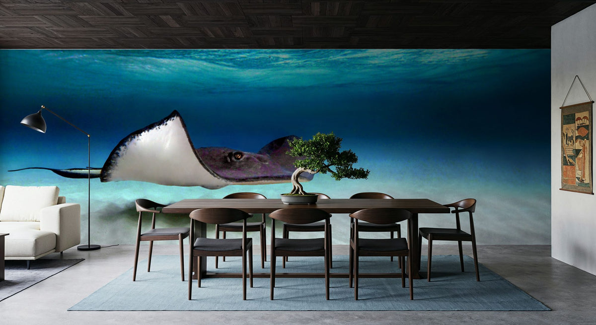 Ocean Glider Mural Wallpaper - room preview 05