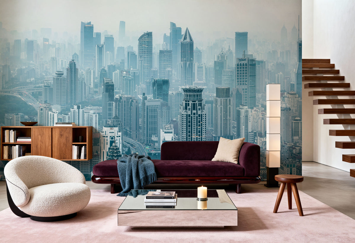 Shanghai Skyline 2018 Mural Wallpaper - room preview 05