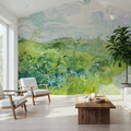 Green Wheat Fields, Auvers Mural Wallpaper - room preview 05