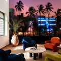 Neon Sunset Boulevard Mural Wallpaper - room preview 05
