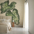 Textile Leaves II Mural Wallpaper - room preview 05