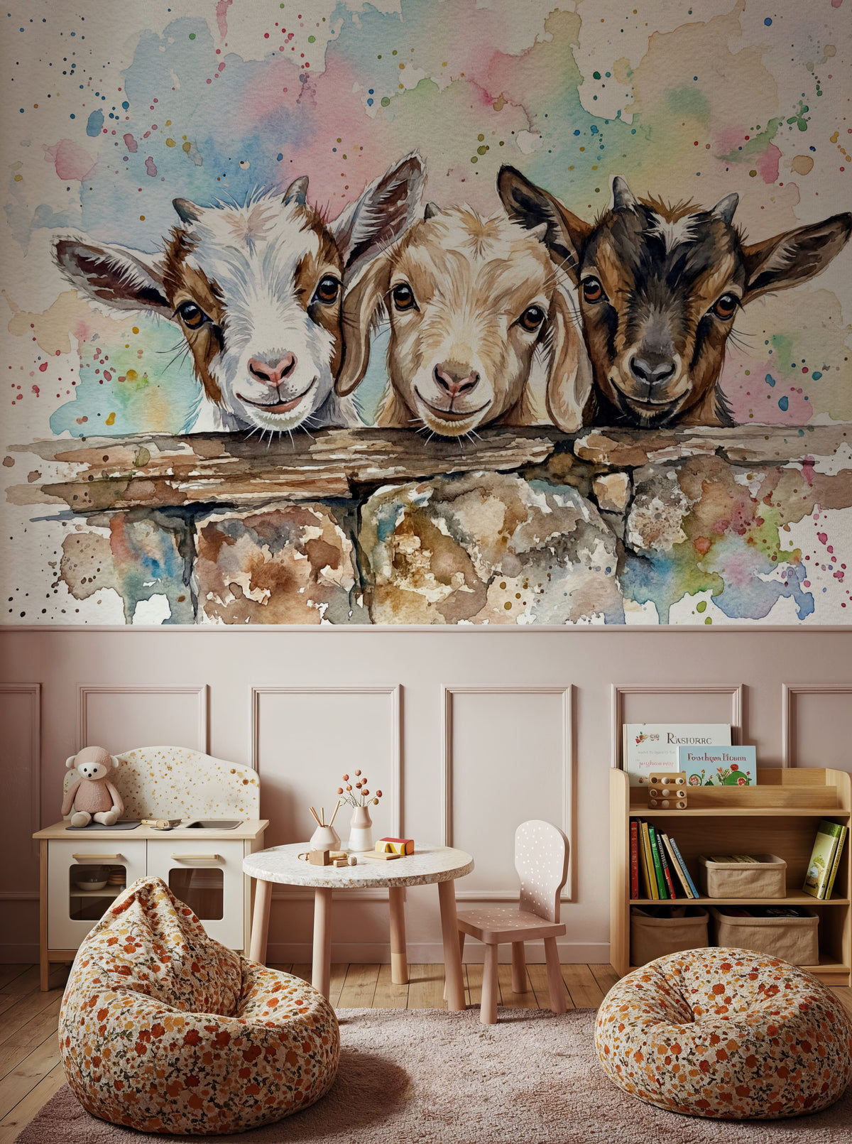 Kids - Cute Baby Animals Series Mural Wallpaper - room preview 05