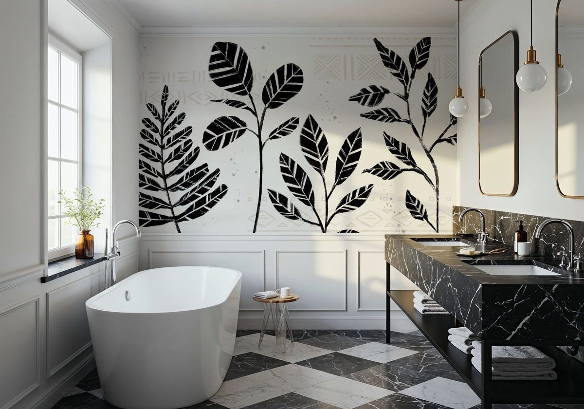 Study of Botanicals Mural Wallpaper - room preview 05