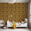 Monarch Movements, Olive Mural Wallpaper - room preview 05