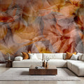 Sunset Floral Waves Mural Wallpaper - room preview 05