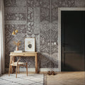 Flower Collection, Mauve Mural Wallpaper - room preview 05