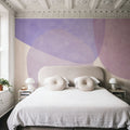 Embracing Shapes, Aura Indigo Mural Wallpaper - room preview 05