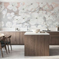 Bringing in Blossoms Blush Mural Wallpaper - room preview 05