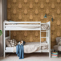 Harvest Owl Mural Wallpaper - room preview 05
