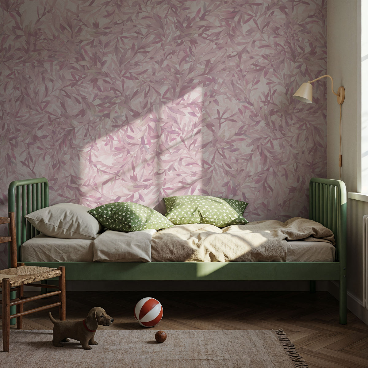 Lush Canopy Ceiling, Rose Mural Wallpaper - room preview 05