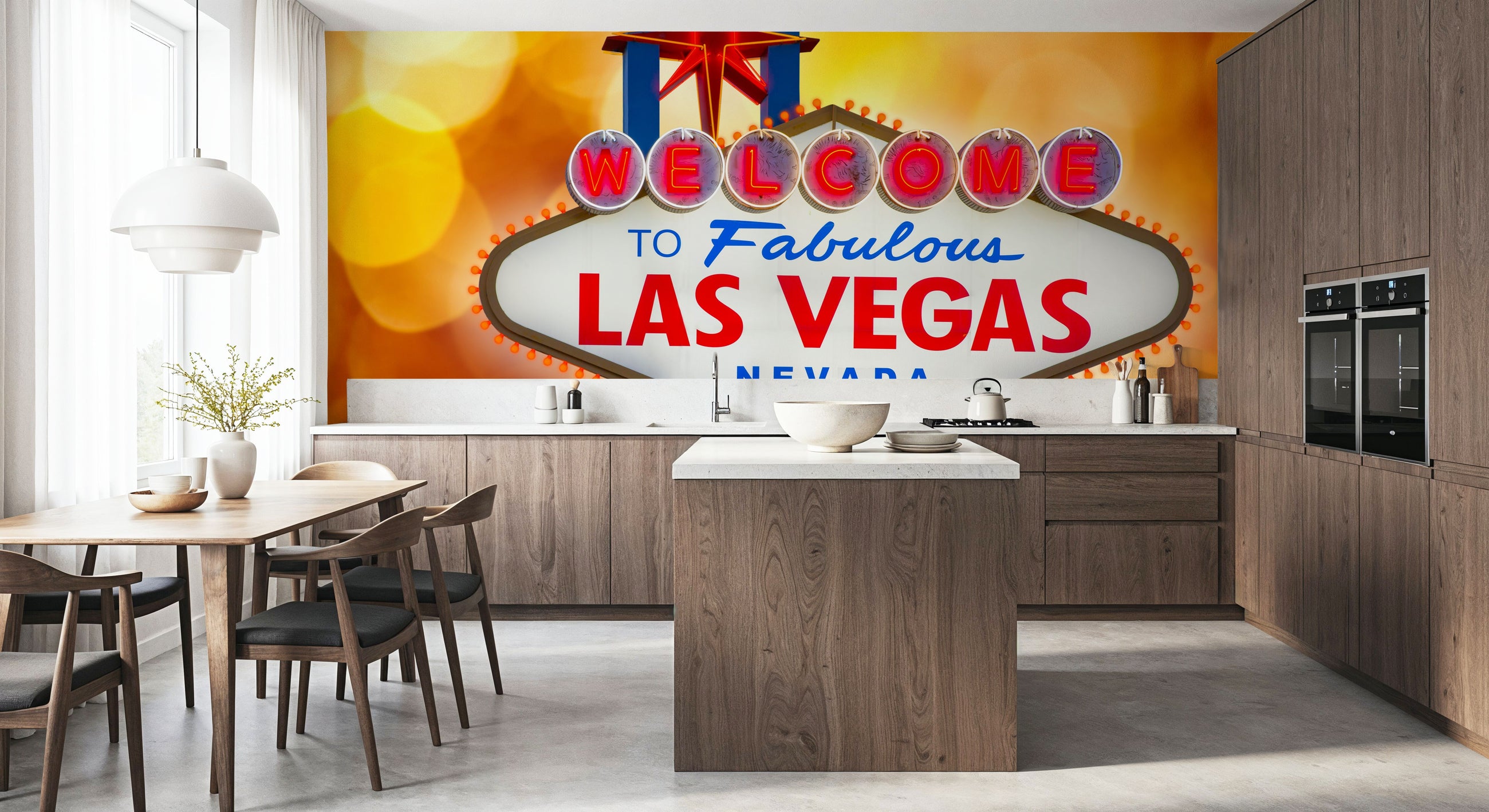 Welcome to Las Vegas Lights Mural Wallpaper