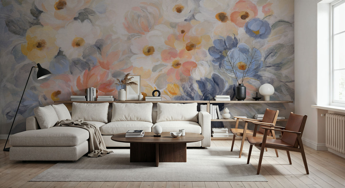 Among the April FLowers Mural Wallpaper - room preview 05