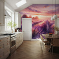 Dawn's Embrace in Lavender Fields Mural Wallpaper - room preview 05