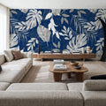 Fall Winds Ahead Mural Wallpaper - Blue Tone - room preview 05