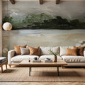 Wildflowers Among the Landscape Mural Wallpaper - Neutral Tone - room preview 05