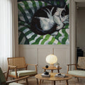 Tuxedo Cat Nap Mural Wallpaper - room preview 05
