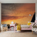 Congress Avenue Bridge Bats Mural Wallpaper - room preview 05