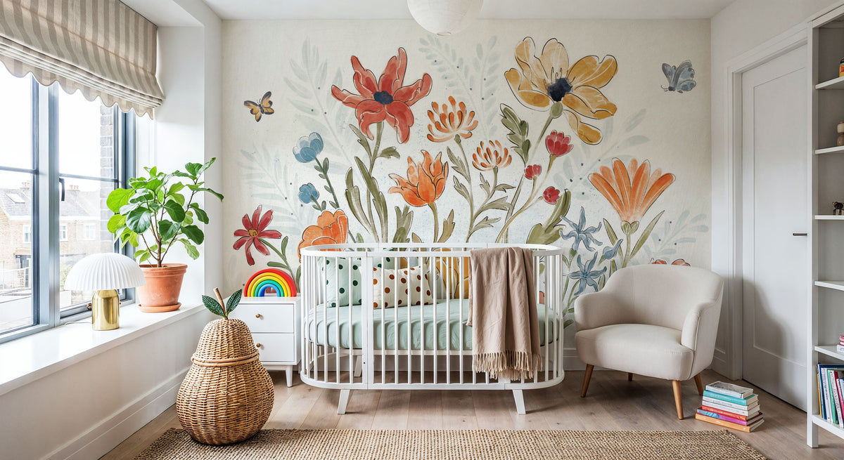 Floral in Sight Mural Wallpaper - room preview 05