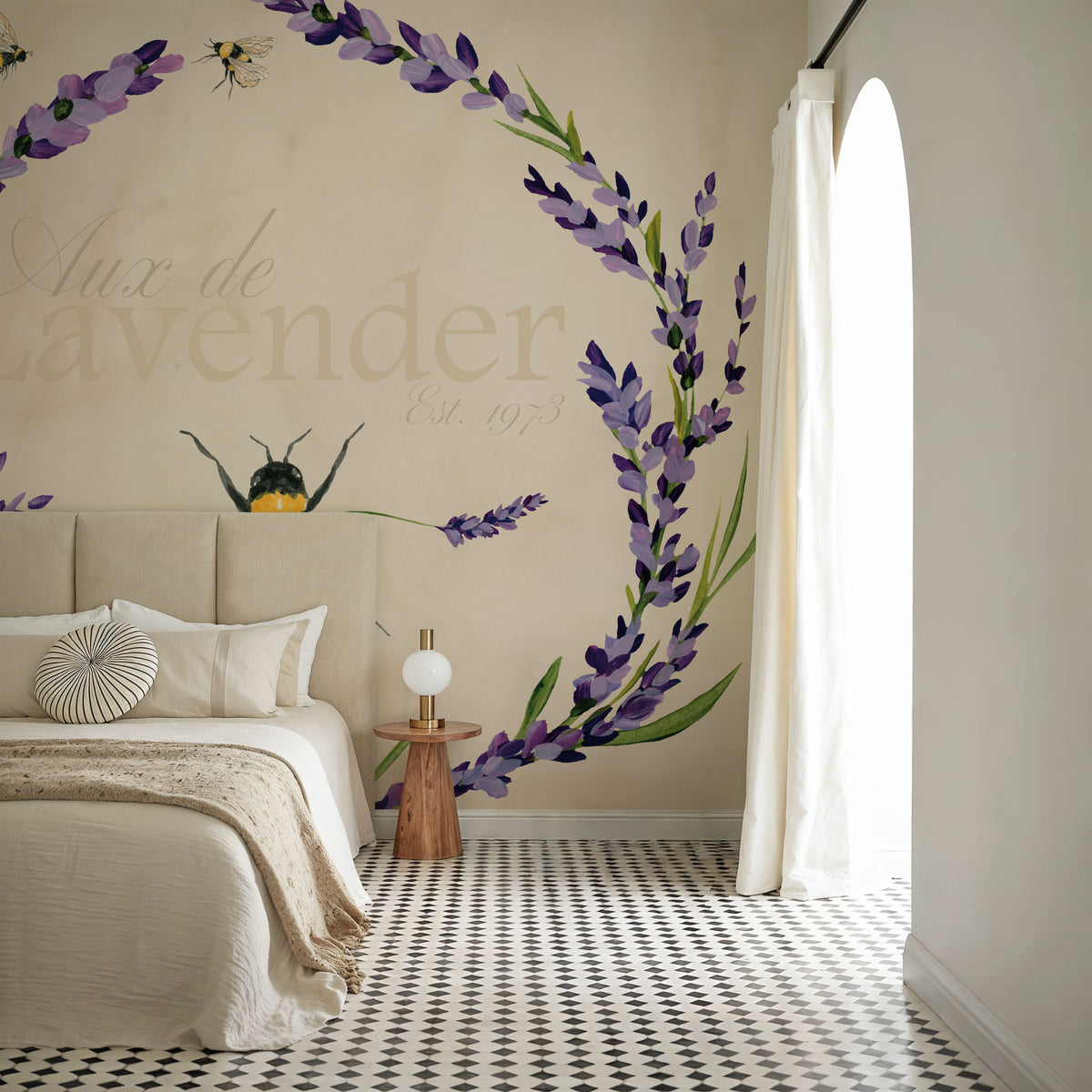 Lavender Bliss III Mural Wallpaper - room preview 05