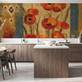 Ikat Floral Tapestry Mural Wallpaper - room preview 05