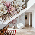 Magnolia - Watercolor Flower Series Mural Wallpaper - room preview 05