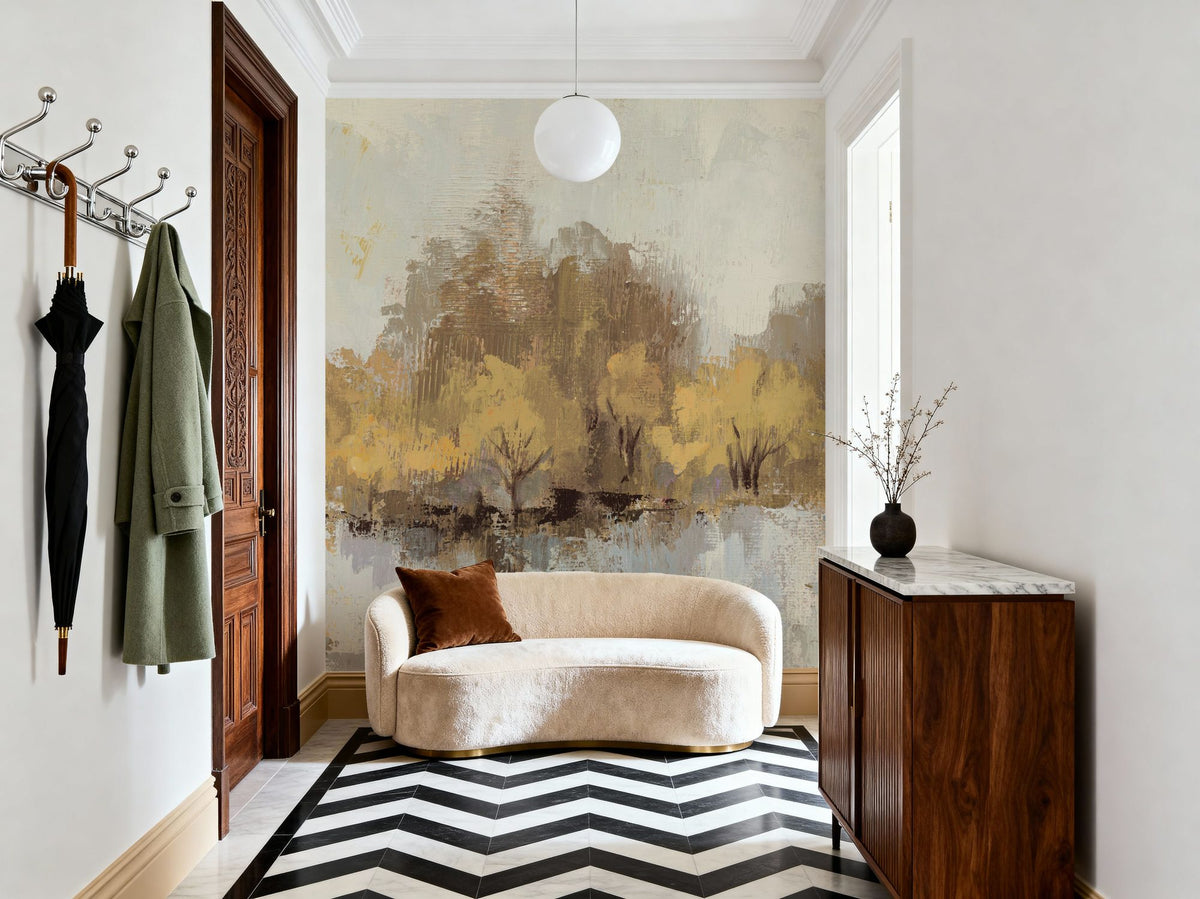 Bright Autumn Reflection Mural Wallpaper - room preview 05