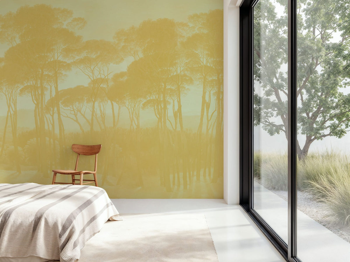 Mediterranean Pine Landscape, Citrus Mural Wallpaper - room preview 05