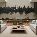 Hyderabad Skyline Concrete Mural Wallpaper - room preview 05