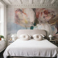 Fall Bouquet on White Panel I Mural Wallpaper - room preview 05
